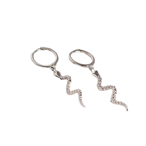 Boucle D’oreille Argent Serpent