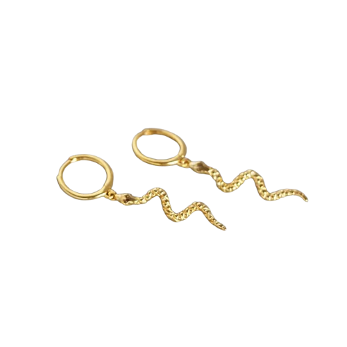 Boucle D’oreille Argent Serpent