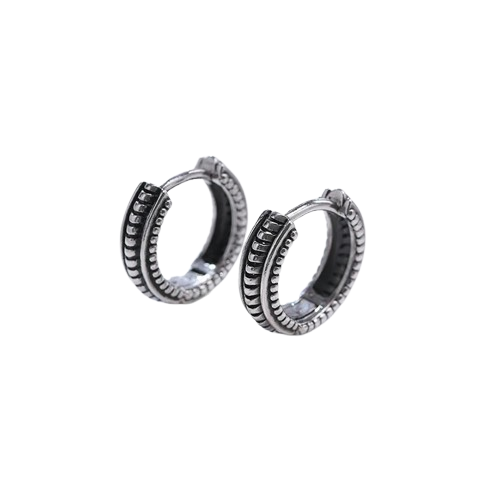 Boucle D’Oreille Égyptienne Antique Noire