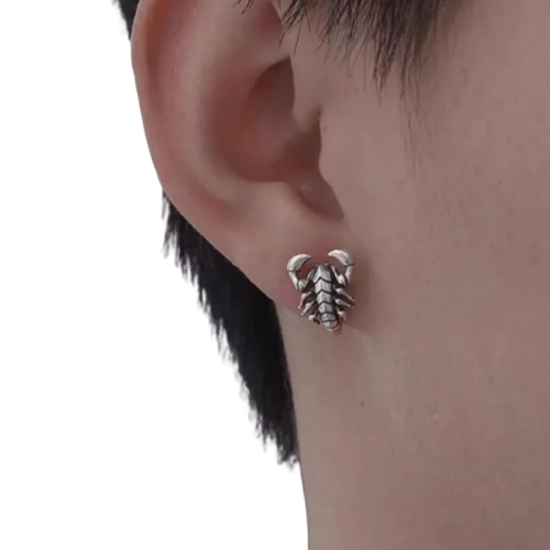 Boucle D’Oreille Scorpion - Vendu par paire / Argent