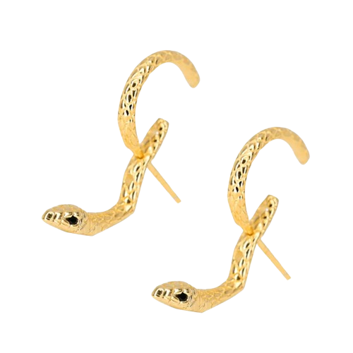 Boucle D’Oreille Serpent Antique