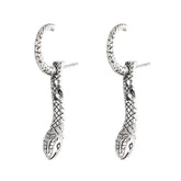 Boucle D’Oreille Serpent Argent - Vendu par paire / Argent