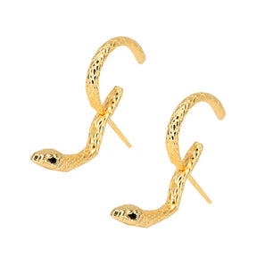 Boucle D’Oreille Serpent Argent - Vendu par paire / Or