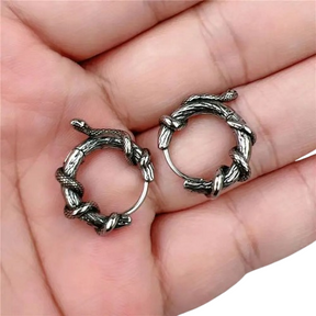 Boucle D’Oreille Serpent - Vendu par paire / Argent