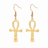 Boucles d’oreilles Ankh Femme