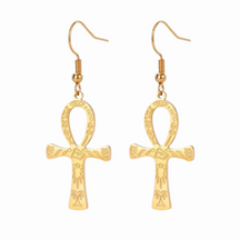 Boucles d’oreilles Ankh Femme