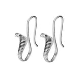 Boucles D’Oreilles Cobra - Vendu par paire / Argent