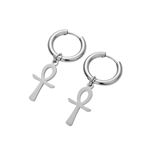 Boucles D’oreilles Croix de Ankh