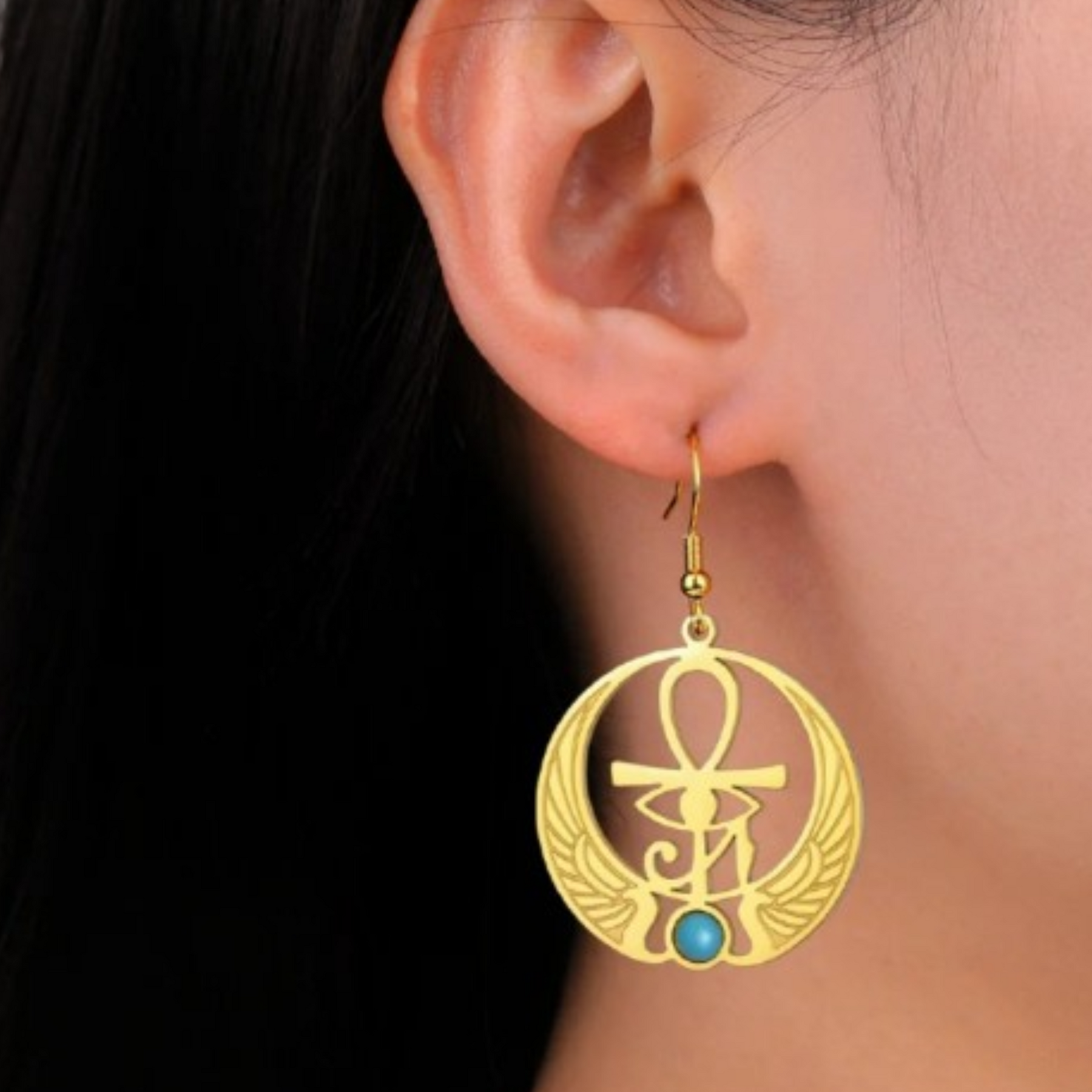 Boucles d’oreilles Egypte Femme