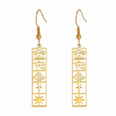 Boucles D’Oreilles Egypte Hiéroglyphes