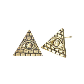 Boucles D’Oreilles Illuminati - Vendu par paire / Or