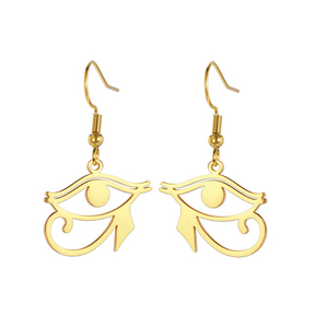Boucles D’Oreilles Oeil D’Égypte - Vendu par paire / Or
