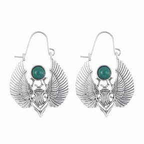 Boucles D’Oreilles Scarabée Femme - Vendu par paire / Argent