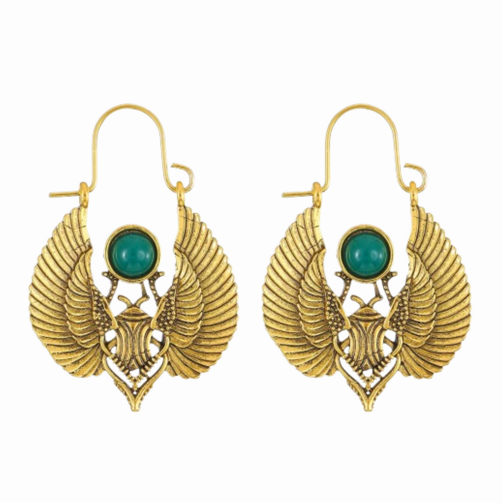Boucles D’Oreilles Scarabée - Vendu par paire / Or