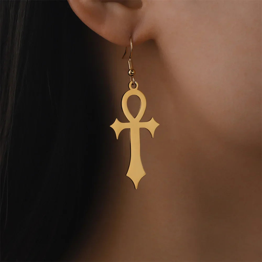 Boucles D’Oreilles Symbole Ankh