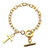 Bracelet Ankh - 18cm / Or