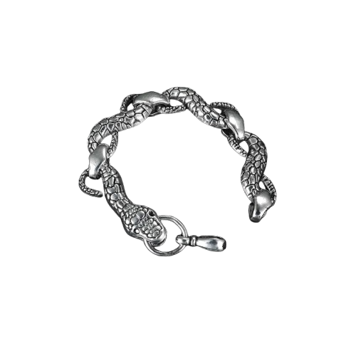 Bracelet Bijoux Serpent Homme - Unique / Argent