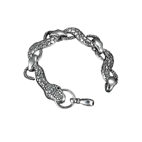 Bracelet Bijoux Serpent Homme - Unique / Argent