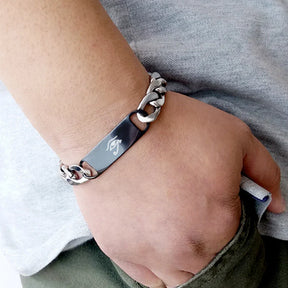 Bracelet Chaine Homme Oeil Horus