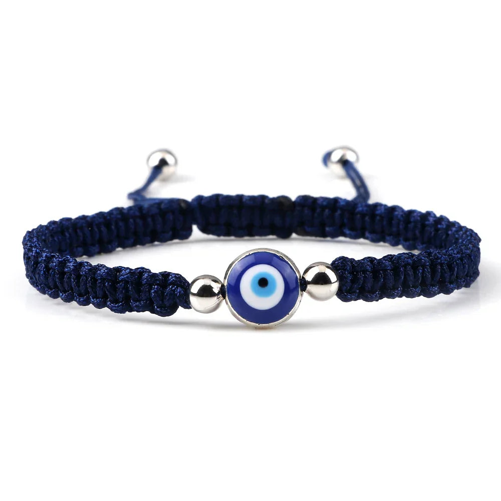 Bracelet Contre Le Mauvais Oeil - 17 à 29cm / Bleu