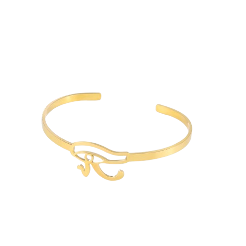 Bracelet Jonc Oeil D’Horus - 16.5cm / Or