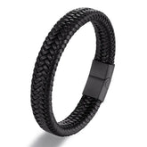 Bracelet Noir Homme - 18.5cm / Noir