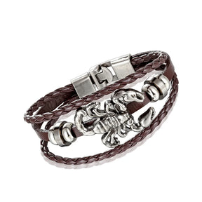 Bracelet Scorpion - 21cm / Marron