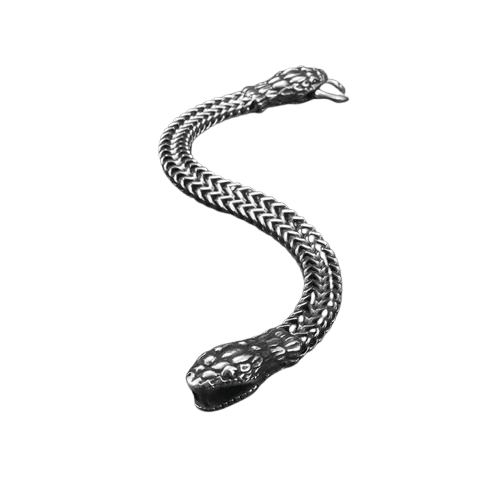 Bracelet Serpent Homme - 22cm / Argent