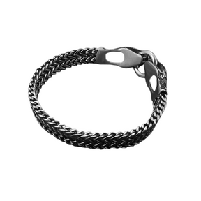 Bracelet Serpent Homme - 22cm / Argent