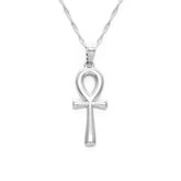 Collier Ankh - 45cm / Argent