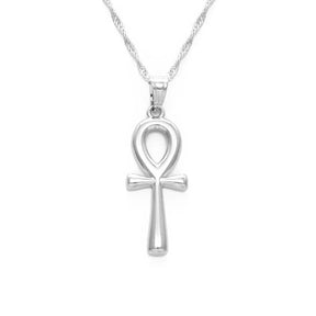 Collier Ankh - 45cm / Argent