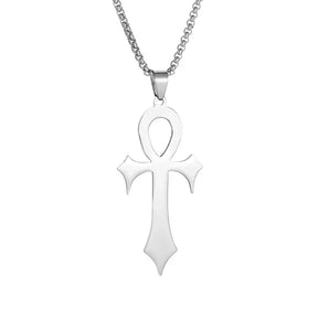 Collier Bijoux Croix de Vie - 60cm / Argent