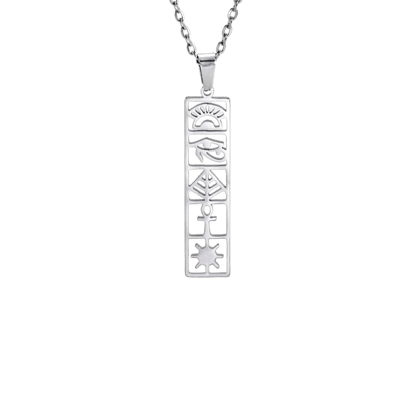 Collier Bijoux Égypte Antique - 45 à 50cm / Argent