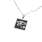 Collier Bijoux Oeil d’Horus - 46 à 51cm / Argent