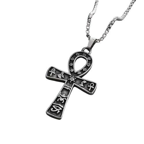 Collier Croix Ankh Collier - 60cm / Argent