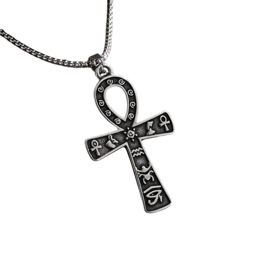 Collier Croix Ankh Collier - 60cm / Argent