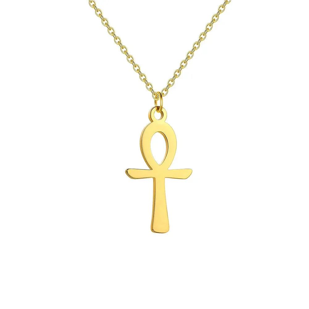 Collier Croix Ankh Bijoux Homme - 45-50cm / Or