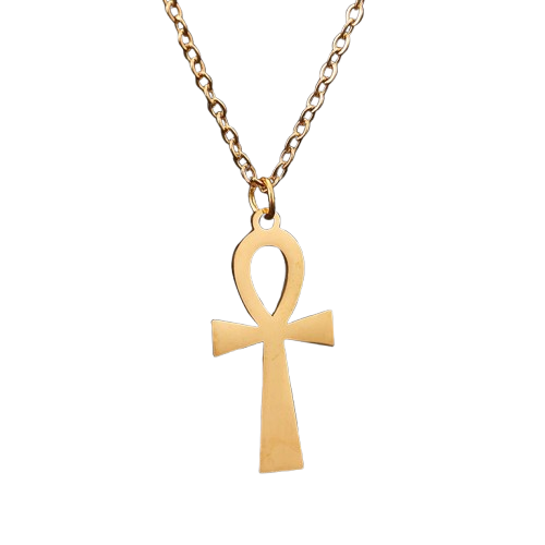 Collier Croix Ankh Pendentif