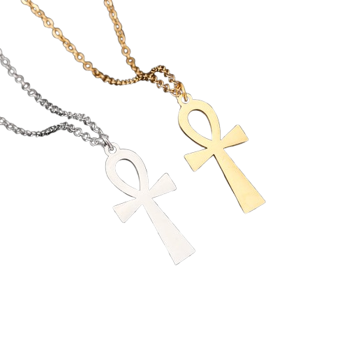 Collier Croix Ankh Pendentif