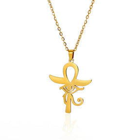 Collier Croix de Ankh Pendentif - 45-50cm / Or