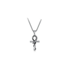 Collier Croix De Vie - 55cm / Argent