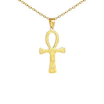 Collier Croix Egyptienne Homme - 45 à 50cm / Or