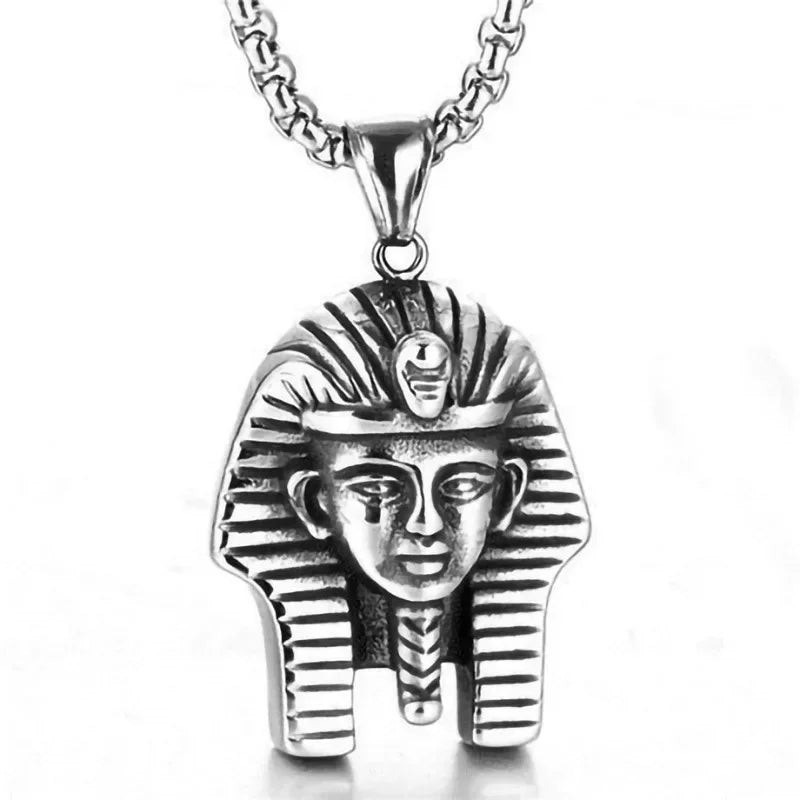 Collier Egypte Ancienne Pharaon - 60cm / Argent