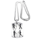 Collier Egyptien Homme - 50cm / Argent