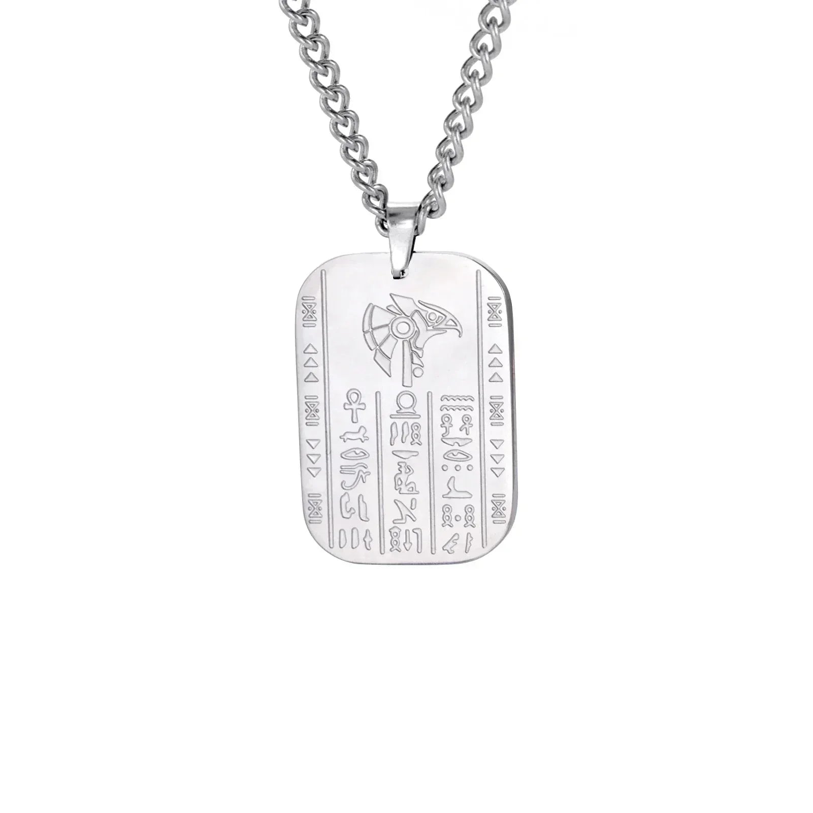 Collier Egyptien Pendentif - 45-50cm / Argent