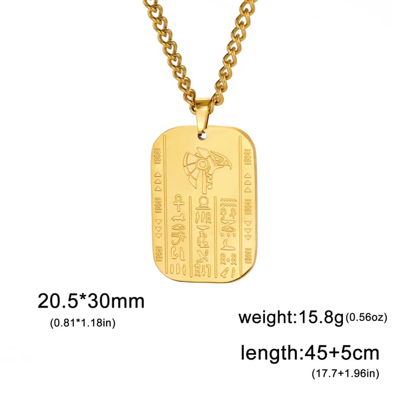 Collier Egyptien Pendentif - 45-50cm / Or