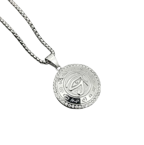 Collier Mauvais Oeil - 45x40mm / Argent