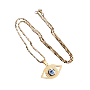 Collier Oeil Bleu Argent