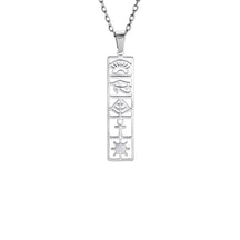 Collier Pendentif Cartouche Egyptien - 45 à 50cm / Argent