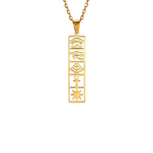 Collier Pendentif Cartouche Egyptien - 45 à 50cm / Or
